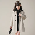 Western Style Woolen Coat Mid-length Padded Coat