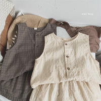 Children's Baby Girl Sleeveless Tank Top Shorts Suit