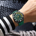 Calendar Leisure Waterproof Circular Silicone Tape Watch