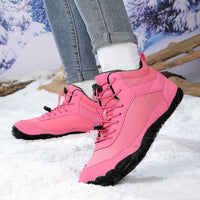 Fleece-lined Waterproof Snow Boots Couple High-top Casual Cotton Shoes