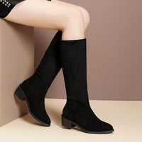 Womens Chunky-Heel Over-the-Knee Boots For FallWinter New Style