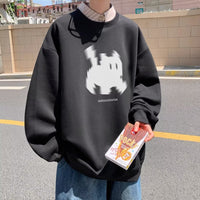 Puppy Printed Crew Neck Sweatshirt Women's All-match Loose