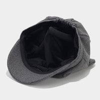 Retro Woolen Peaked Cap Women's Solid Color Painter Cap Tide