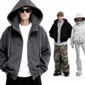 Travel Airbag Hoodie In Solid Color With A Hood