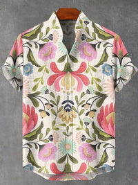 3D Digital Cock Pattern Printed Men's Shirt