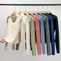 Sports Yoga Jacket Women's Long-sleeved Outdoor Sun-proof Workout Clothes