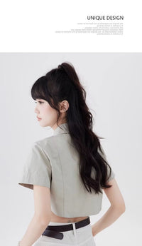 Women's Summer Star Tie Design Short-sleeved Shirt