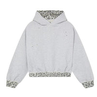 Simple And Stylish Color-blocked Camouflage Hoodie With A False Two-piece Design