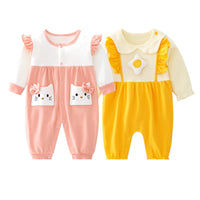 2 Pieces Of Newborn Baby Female Romper Jumpsuit