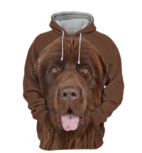Men's Polyester Thermal Transfer 3D Dog Hooded Sweater