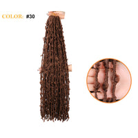 African Butterfly Curve Chemical Fiber Crochet Dirty Braid Wig