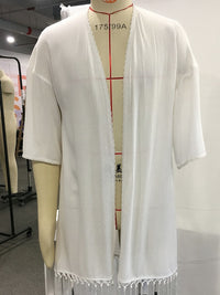 Fashion Personality Summer Men's Linen Fake Cardigan