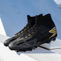 Turf Soccer Shoes Men's High-top Plus Size Football Shoes