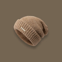 Wool Blend Solid Color Cold Warm Pile Knitted Hat Tide