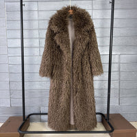 Womens Elongated Wool Coat With A Tailored Lapel