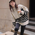 Winter New Stand Collar Pregnant Women Loose Mid-length Sweater