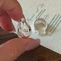 S925 Sterling Silver, Niche Design, Vintage Patterned Textured Ear Clips