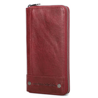 Cowhide Anti-theft Swiping Men's Long Genuine Leather Men's Zipper Bag