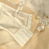 Women's Fashion Casual Bow Breast Holding Push Up Wireless Bra