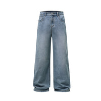 Men's American-style Washed Loose Jeans