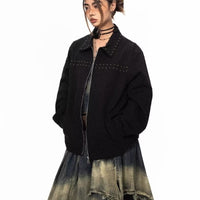 Decorative Rivets Female Trendy All-match Jacket