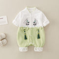 Newborn Boys And Girls Baby Spring And Autumn Long Sleeve Jumpsuit