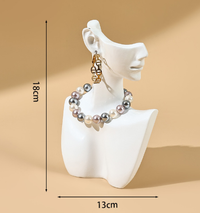 Necklace Model Head Mold-White Small-1 piece