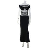 French-style Sexy Lace-panelled Bodycon Sheath Dress