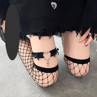 Cute Heart Lace Peach Heart Leg Loop Stretch Adjustable Collar Accessory