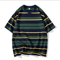 Fashion Men's And Women's Tops Striped T-shirt