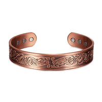 New Vintage Red Copper Magnetic Bracelet Eagle Pattern Magnetic Bangle Men's Jewelry