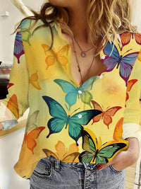 Women's Summer 3D Printed Blouse
