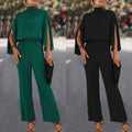 Spring And Summer New Women's Stand Collar Jumpsuit