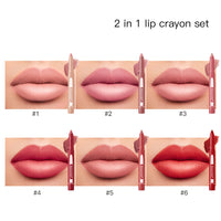 Two-in-one Lip Liner Lipstick Easy To Color