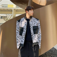 Design Sense Three-dimensional Pocket Men's Casual Stand Collar Small Jacket