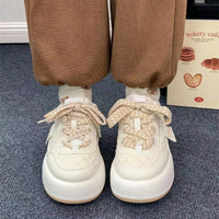Retro Hong Kong Style Thick Sole Casual Board Shoes For Women
