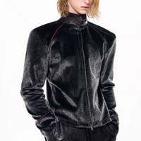 Mens Horsehair Fur Jacket For Winter Warmth