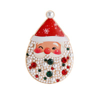 Diamond-encrusted Christmas Wreath Brooch For Clothing