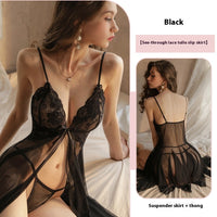 Women's Sleepwear Lace Transparent Suspender
