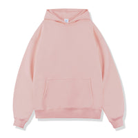 Thick Loose Solid Color Velvet Thickened Hooded Sweatshirt Male