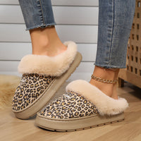 Couple's Simple Autumn And Winter Indoor Half-covered Heel Slippers