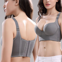 Seven-breasted Full-cup Women's No Steel Ring Gather Up And Receive Auxiliary Breast Adjustment Bra