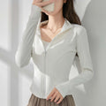 Sports Yoga Jacket Women's Long-sleeved Outdoor Sun-proof Workout Clothes
