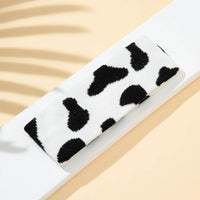 Elastic And Sweat-absorbing Panda Cows Pattern Sports Knitted Hair Band