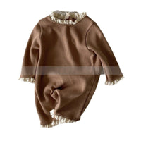Ins Infant Toddler Jumpsuit Cute Stitching Lace