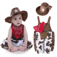Baby Romper With Triangle Scarf