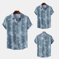 Cross-border Wind Beach Digital Printing Men's Short Sleeve Shirt