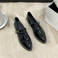 Retro Black New French Pointed Women's Short High Heels