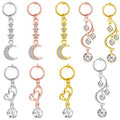 Fashion Moon Heart Pendant Crystal Belly Ring Body Piercing Jewelry