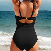 Lotus Waist Women's High Waist Swimsuit